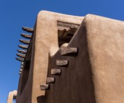 Santa Fe adobe architecture detail Santa Fe adobe architecture detail