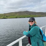 Jeanne Chambers on the cruise of Killary Harbour.