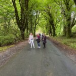 Joyce Dyck, Marlene Snyder, and Christine Ricci on the grounds at Kylemore Abbey